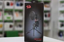 Микрофон игровой (для стриминга) Redragon Seyfert Defender, GM100, кабель 1.5 м, черный
