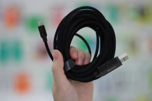 Кабель Baseus Yiven Artistic USB - Type-C (черный) 5 м  фото 4
