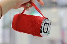 Колонка портативная Hopestar, H36, пластик, Bluetooth, цвет: красный
